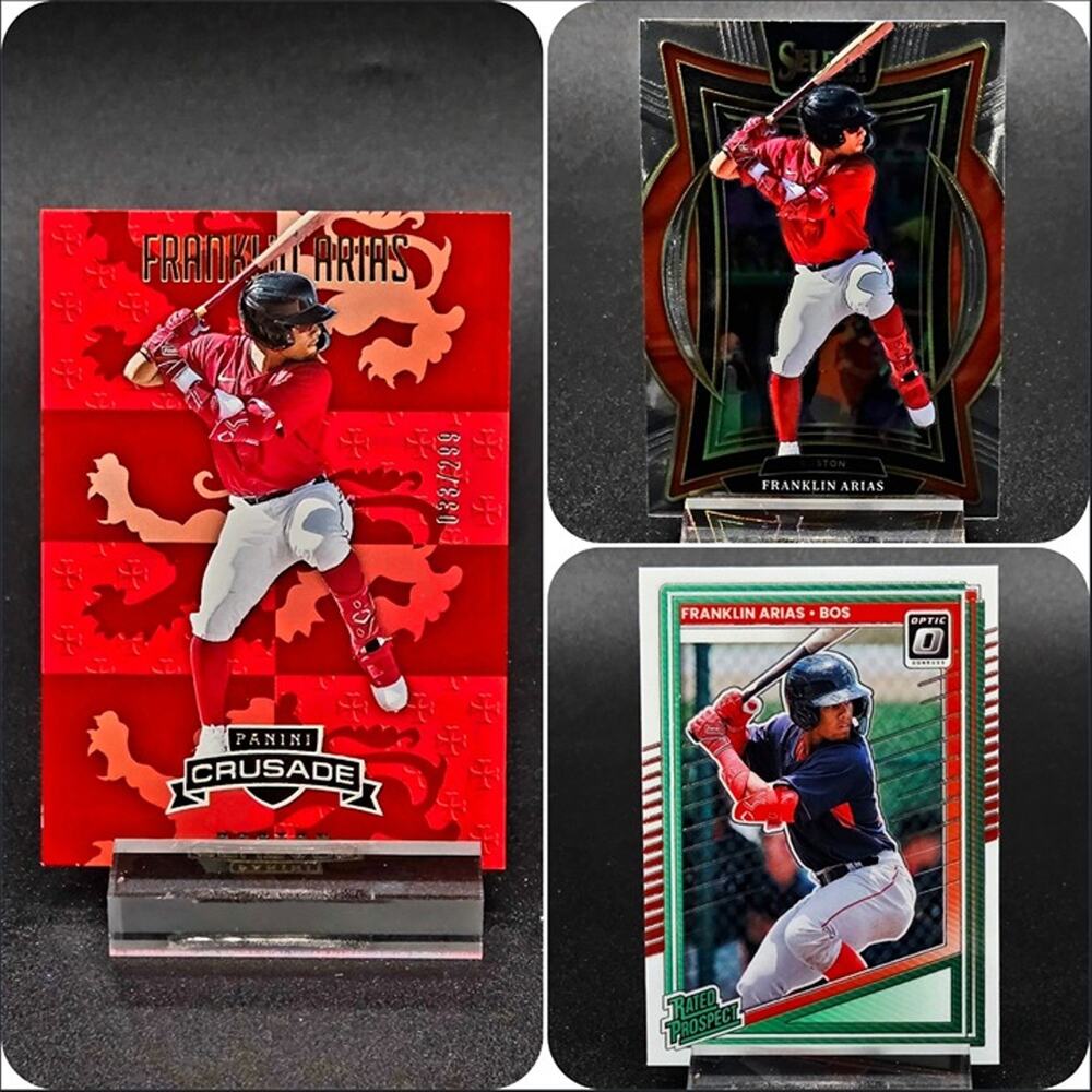 Franklin Arias Crusade Red 033/299 Select Optic Boston Red Sox Top Prospect